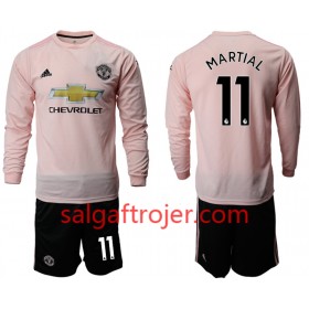 Manchester United Fodboldtrøjer MARTIAL 11 Børn Udebanesæt 2018/19 Langærmet